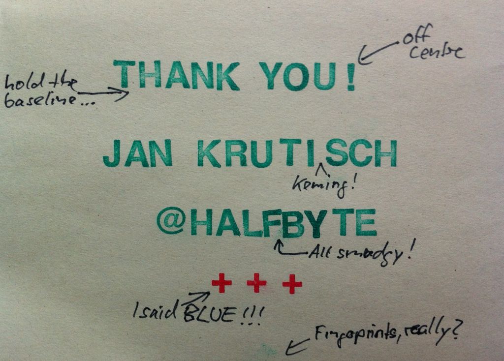 Thank you! - Jan Krutisch - @halfbyte